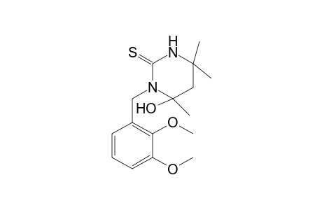 Pyrimidine-2-thione, hexahydro-4-hydroxy-3-(2,3-dimethoxybenzyl)-4,6,6-trimethyl-