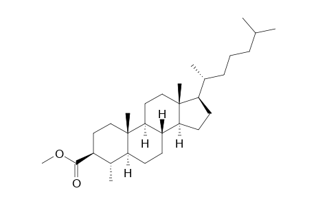 3.beta.-Carbomethoxy-4.alpha.-methyl-5.alpha.-cholestane