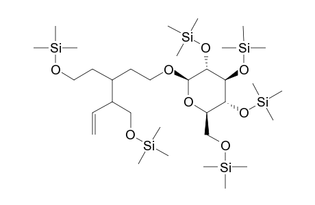 (2R,3R,4S,5S,6R)-2-[3-(2-Hydroxyethyl)-4-(hydroxymethyl)hex-5-enoxy]-6-(hydroxymethyl)oxane-3,4,5-triol, 6tms