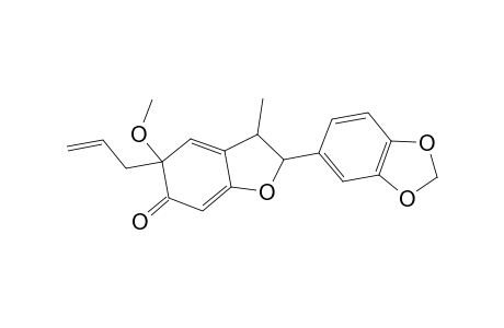 5-Allyl-2-(1,3-benzodioxol-5-yl)-5-methoxy-3-methyl-3,5-dihydro-1-benzofuran-6(2H)-one