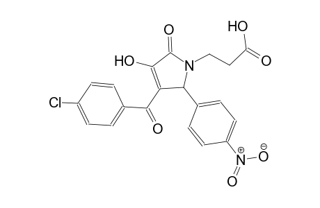 3-[3-(4-chlorobenzoyl)-4-hydroxy-2-(4-nitrophenyl)-5-oxo-2,5-dihydro-1H-pyrrol-1-yl]propanoic acid
