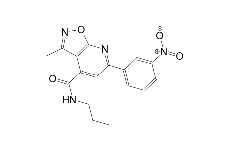 isoxazolo[5,4-b]pyridine-4-carboxamide, 3-methyl-6-(3-nitrophenyl)-N-propyl-