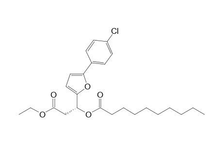 (R)-1-(5-(4-Chlorophenyl)furan-2-yl)-3-ethoxy-3-oxopropyldecanoate