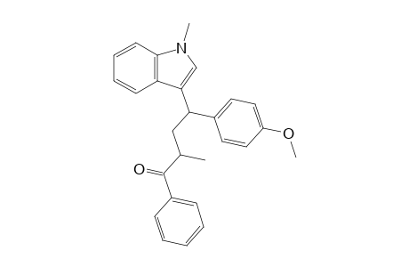 4-(4-methoxyphenyl)-2-methyl-4-(1-methyl-1H-indol-3-yl)-1-phenylbutan-1-one