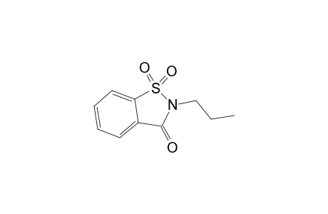 1,2-benzisothiazol-3(2H)-one, 2-propyl-, 1,1-dioxide