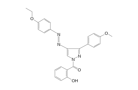 4-[(p-ethoxyphenyl)azo]-3-(p-methoxyphenyl)-1-salicyloylpyrazole