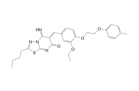 7H-[1,3,4]thiadiazolo[3,2-a]pyrimidin-7-one, 2-butyl-6-[[3-ethoxy-4-[2-(4-methylphenoxy)ethoxy]phenyl]methylene]-5,6-dihydro-5-imino-, (6Z)-