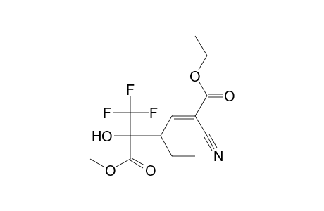 (E)-1-Ethyl 6-methyl 2-cyano-4-ethyl-5-hydroxy-5-(trifluoromethyl)hex-2-enedioate