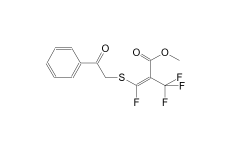 methyl (2E)-3-fluoro-3-[(2-oxo-2-phenylethyl)sulfanyl]-2-(trifluoromethyl)-2-propenoate
