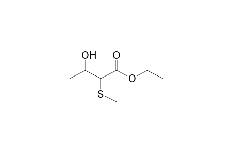 Ethyl 3-hydroxy-2-(methylsulfanyl)butanoate