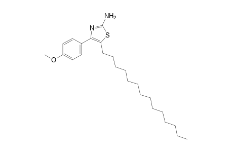 2-amino-4-(p-methoxyphenyl)-5-tetradecylthiazole