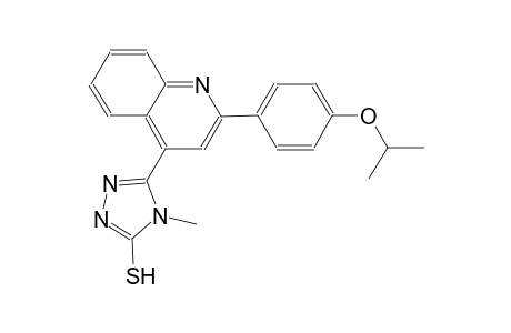 5-[2-(4-isopropoxyphenyl)-4-quinolinyl]-4-methyl-4H-1,2,4-triazole-3-thiol