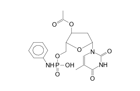 3'-O-ACETYLDEOXYTHYMIDINE, 5'-ANILIDOPHOSPHATE