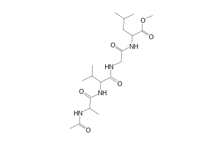 Leucine, N-[N-[N-(N-acetyl-L-alanyl)-L-valyl]glycyl]-, methyl ester, L-
