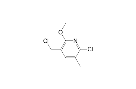 2-chloro-5-(chloromethyl)-6-methoxy-3-methylpyridine