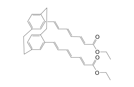 4,15-BIS-[(1E,3E,5E)-6-(ETHOXYCARBONYL)-HEXA-1,3,5-TRIENYL]-[2.2]-PARACYCLOPHANE