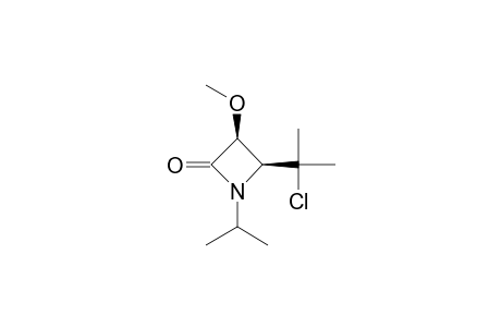 cis-4-[(1-Chloro-1-methyl)-ethyl]-1-isopropyl-3-methoxy-azetidin-2-one