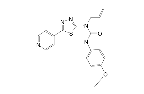 1-Allyl-3-(4-methoxyphenyl)-1-(5-pyridin-4-yl-[1,3,4]thiadiazol-2-yl)urea