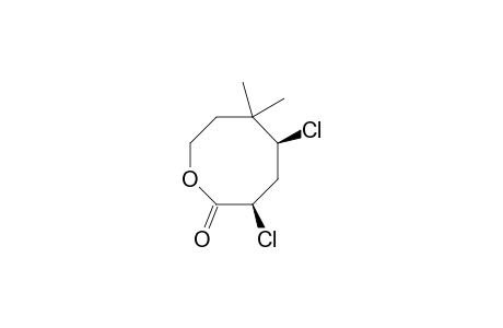 (3R,5S)-3,5-bis(chloranyl)-6,6-dimethyl-oxocan-2-one