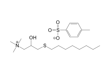 2-hydroxy-N,N,N-trimethyl-3-(octylsulfanyl)-1-propanaminium 4-methylbenzenesulfonate