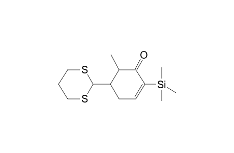 (5SR,6.xi.)-5-[1,3]dithian-2-yl-6-methyl-2-trimethylsilylcyclohex-2-enone