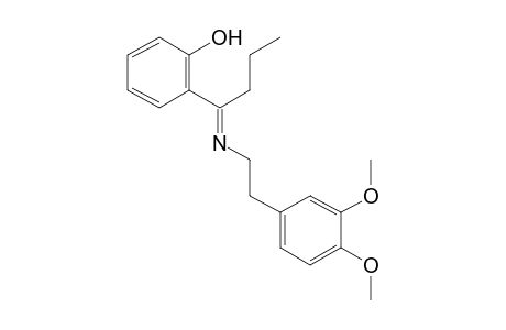 o-[N-(3,4-dimethoxyphenethyl)butyrimidoyl]phenol