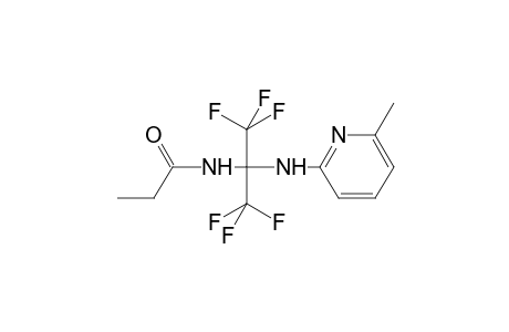 N-{1,1,1,3,3,3-hexafluoro-2-[(6-methylpyridin-2-yl)amino]propan-2-yl}propanamide