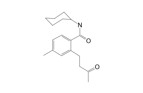 N-Cyclohexyl-4-methyl-2-(3-oxobutyl)benzamide