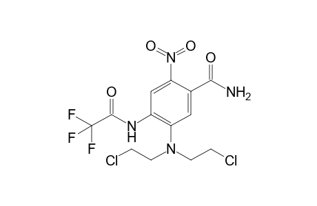 5-[bis(2-chloroethyl)amino]-2-nitro-4-[(2,2,2-trifluoro-1-oxoethyl)amino]benzamide