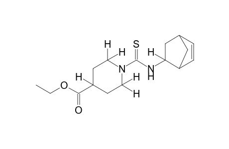 1-[(5-norbornen-2-yl)thiocarbamoyl]-4-piperidinecarboxylic acid, ethyl ester