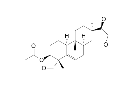 3.beta.-Acetoxy-15.beta.,16,18-trihydroxy-ent-ros-5-ene