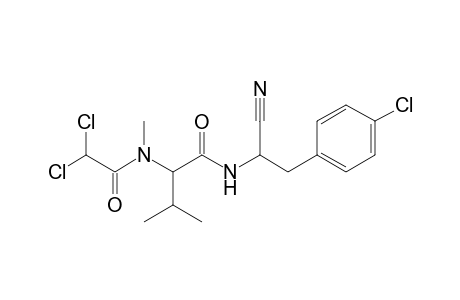 N-[2'-(p-Chlorophenyl)-1'-(cyanoethyl]-2-[(dichloroacetyl)methylamino]-3-methylbutanamide