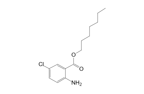 ANTHRANILIC ACID, 5-CHLORO-, HEPTYL ESTER