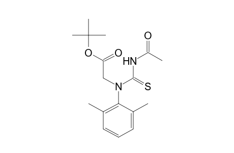 N-[acetyl(thiocarbamoyl)]-N-(2,6-xylyl)glycine, tert-butyl ester