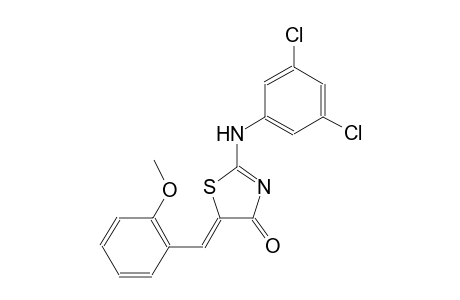 (5Z)-2-(3,5-dichloroanilino)-5-(2-methoxybenzylidene)-1,3-thiazol-4(5H)-one