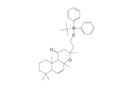 3-(2-{[tert-butyl(diphenyl)silyl]oxy}ethyl)-3,4a,7,7,10a-pentamethyl-2,3,4a,6a,7,8,9,10,10a,10b-decahydro-1H-benzo[f]chromen-1-one