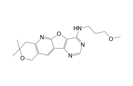 8H-pyrano[3'',4'':5',6']pyrido[3',2':4,5]furo[3,2-d]pyrimidin-4-amine, 7,10-dihydro-N-(3-methoxypropyl)-8,8-dimethyl-