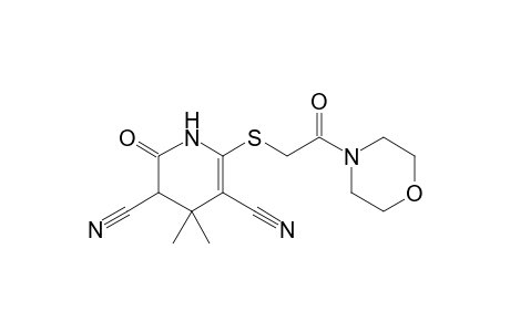 4,4-Dimethyl-6-[(2-morpholin-1-yl-2-oxo)-ethylsulfanyl]-2-oxo-1,2,3,4-tetrahydropyridine-3,5-dicarbonitrile