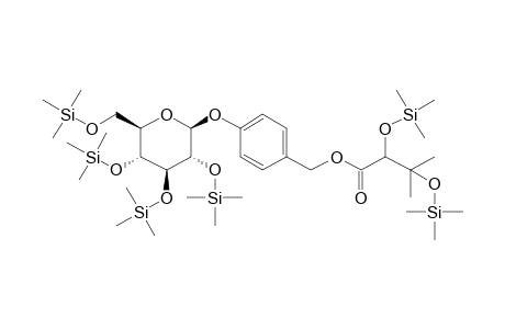 4-[(2,3-Dihydroxy-3-methyl-1-oxobutoxy)methyl]phenyl B-D-glucopyranoside, 6tms