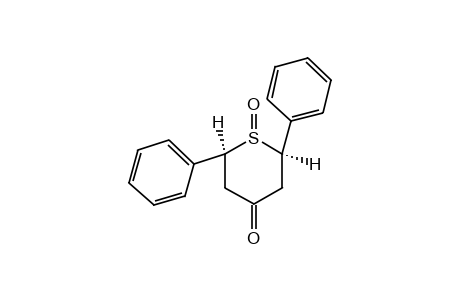 cis-2,6-DIPHENYLTETRAHYDRO-4H-THIOPYRAN-4-ONE, 1-OXIDE