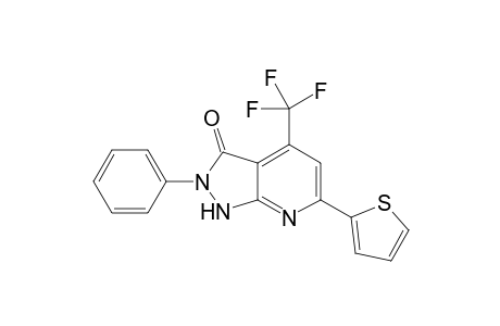 2-Phenyl-6-(thiophen-2-yl)-4-(trifluoromethyl)-1H-pyrazolo-[3,4-b]pyridin-3(2H)-one