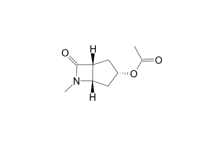 (1R*,3S*,5S*)-3-(Acetoxy)-6-methyl-6-azabicyclo[3.2.0]heptan-7-one