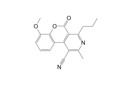 7-Methoxy-2-methyl-5-oxo-4-propyl-5H-chromeno[3,4-c]pyridine-1-carbonitrile