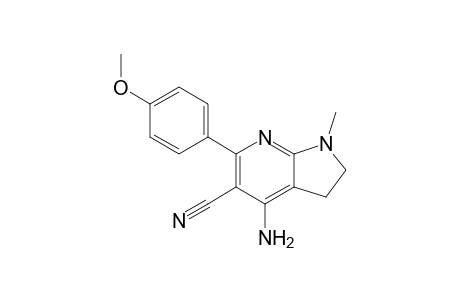 4-amino-6-(4-methoxyphenyl)-1-methyl-2,3-dihydropyrrolo[2,3-b]pyridine-5-carbonitrile