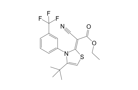 [4-tert-Butyl-3-(3-trifluoromethylphenyl)-2,3-dihydrothiazol-2-ylidene]cyanoacetic acid ethyl ester