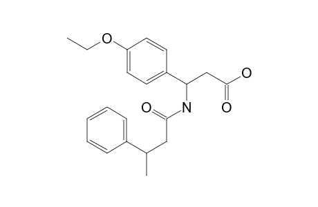 3-(3-Phenylbutanoylamino)-3-p-phenetyl-propionic acid