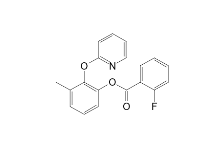 3-Methyl-2-(pyridin-2-yloxy)phenyl 2-fluorobenzoate