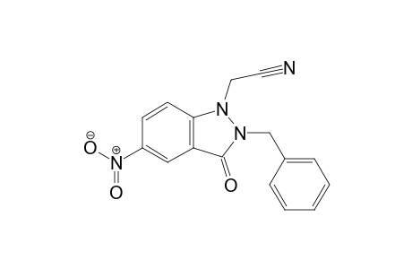 2-Benzyl-1-cyanomethyl-5-nitro-1,2-dihydro-3H-indazol-3-one