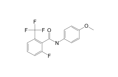 2-Fluoro-6-trifluoromethylbenzamide, N-(4-methoxyphenyl)-