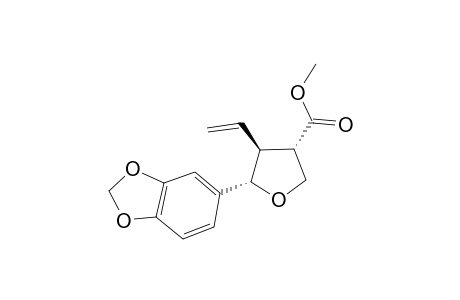 METHYL_(3RS,4SR,5SR)-5-(1,3-BENZODIOXOL-5-YL)-4-ETHENYL-TETRAHYDROFURAN-3-CARBOXYLATE